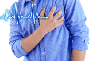 52531438 - man having chest pain - heart attack.